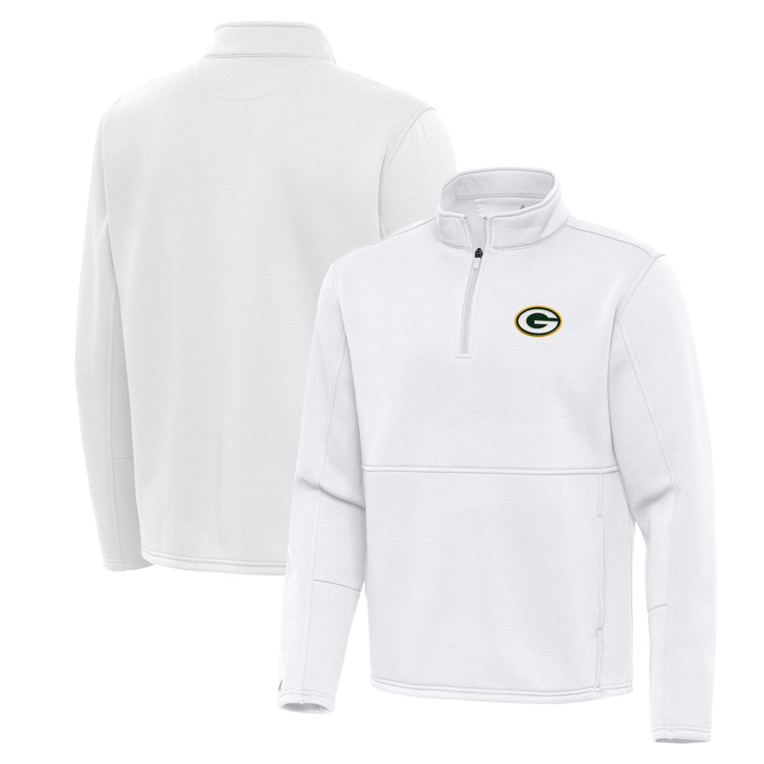 Green Bay Packers  Antigua Twist Quarter-Zip Pullover Jacket