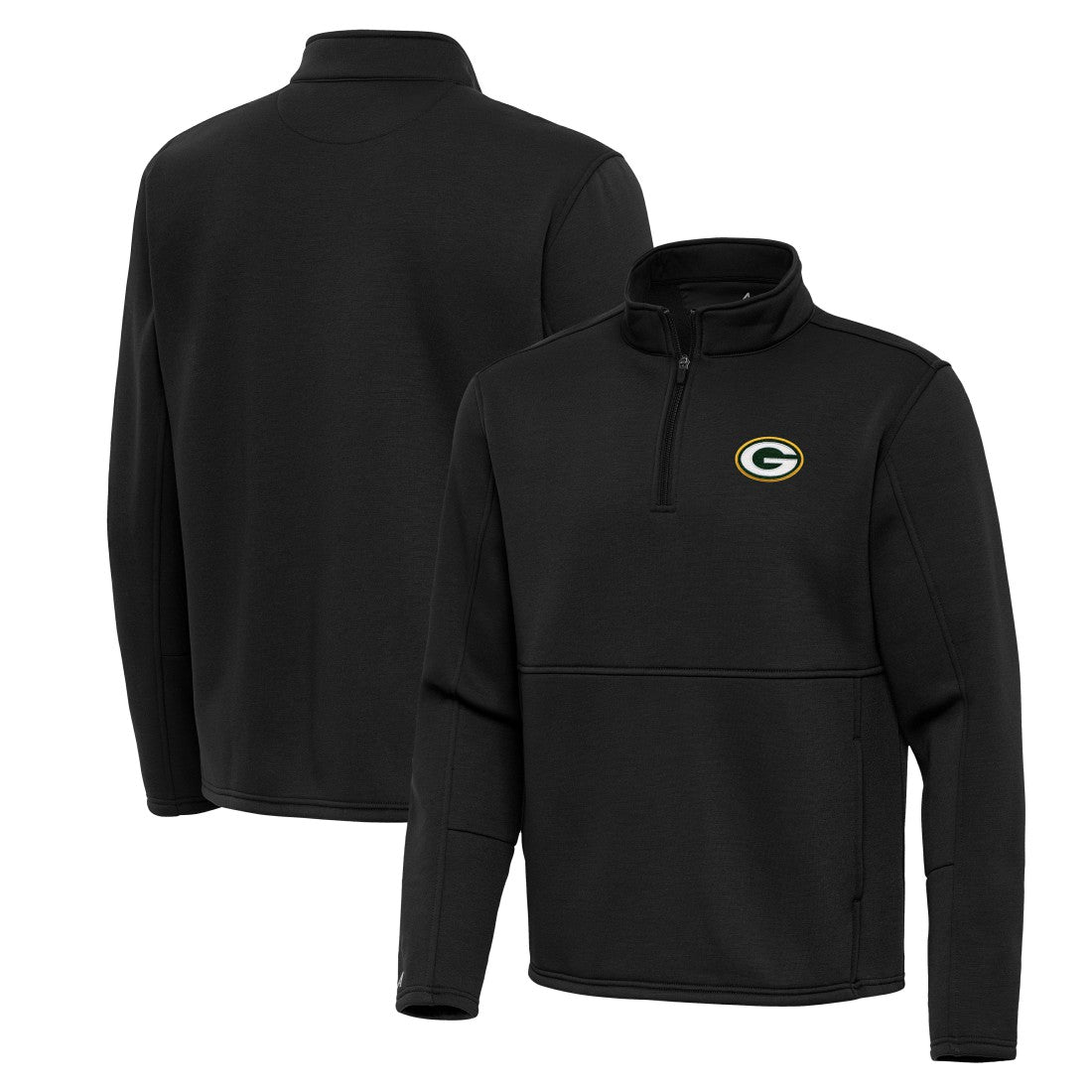 Green Bay Packers  Antigua Twist Quarter-Zip Pullover Jacket