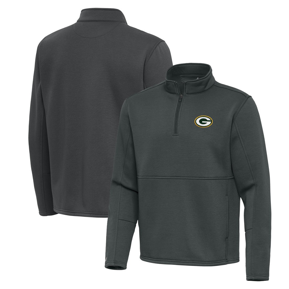 Green Bay Packers  Antigua Twist Quarter-Zip Pullover Jacket