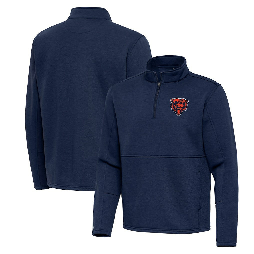 Chicago Bears  Antigua Twist Quarter-Zip Pullover Jacket
