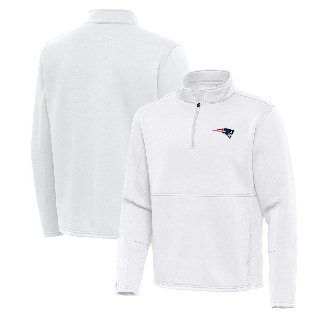 New England Patriots  Antigua Twist Quarter-Zip Pullover Jacket