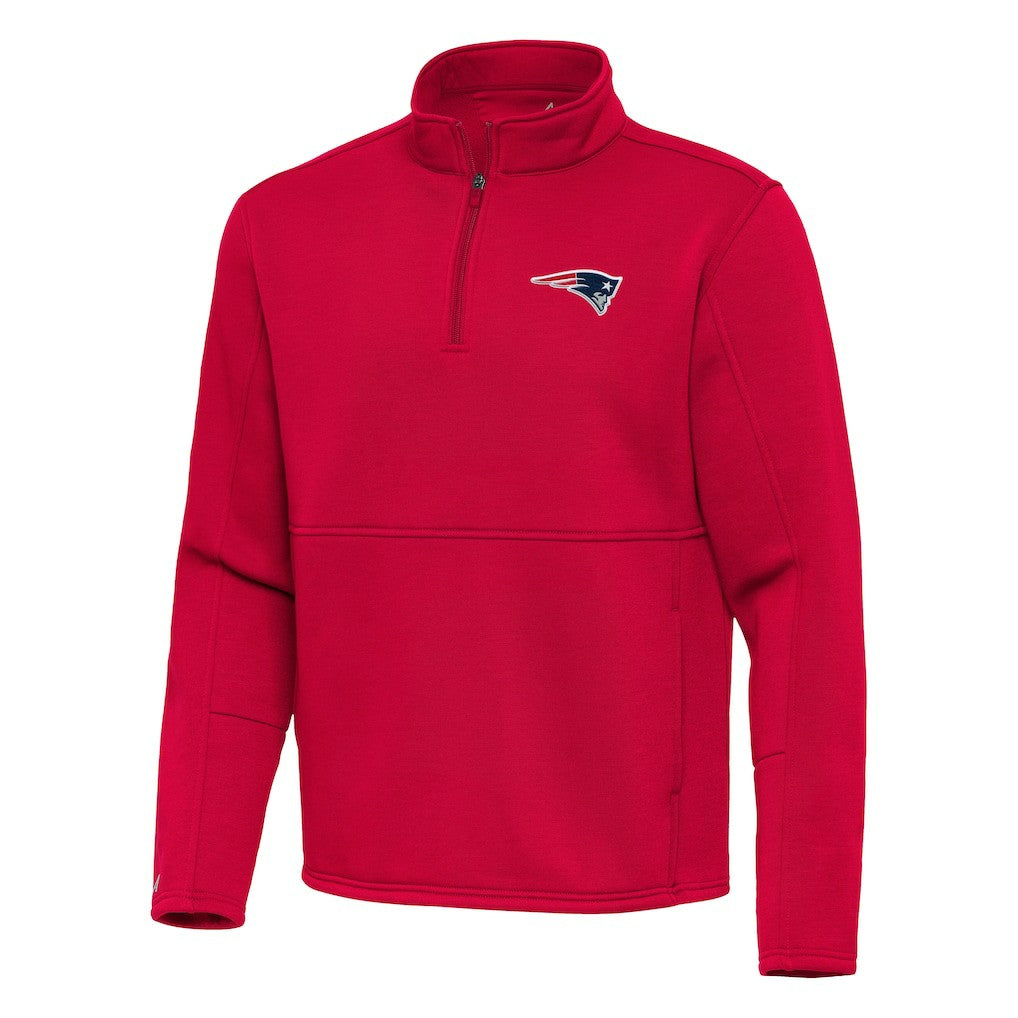 New England Patriots  Antigua Twist Quarter-Zip Pullover Jacket
