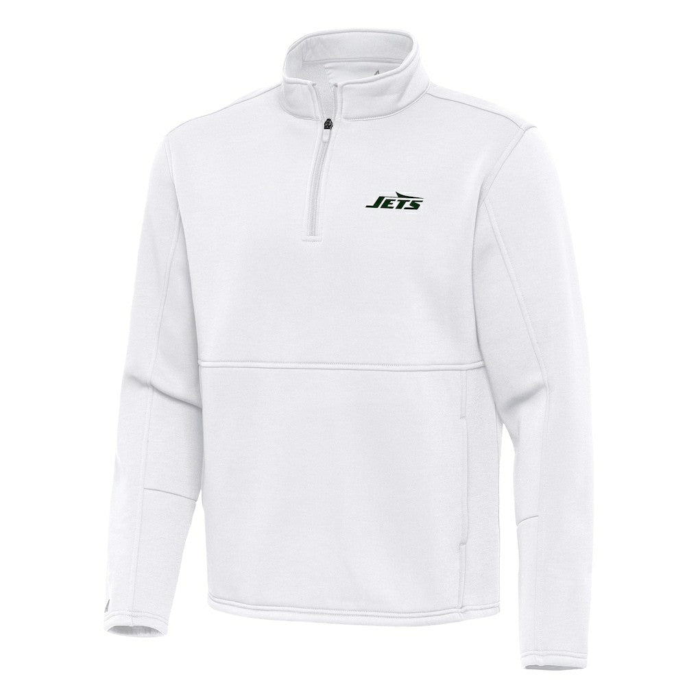 New York Jets  Antigua Twist Quarter-Zip Pullover Jacket