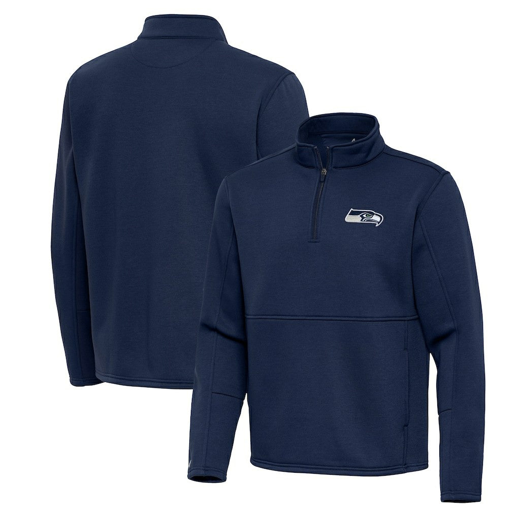 Seattle Seahawks  Antigua Twist Quarter-Zip Pullover Jacket
