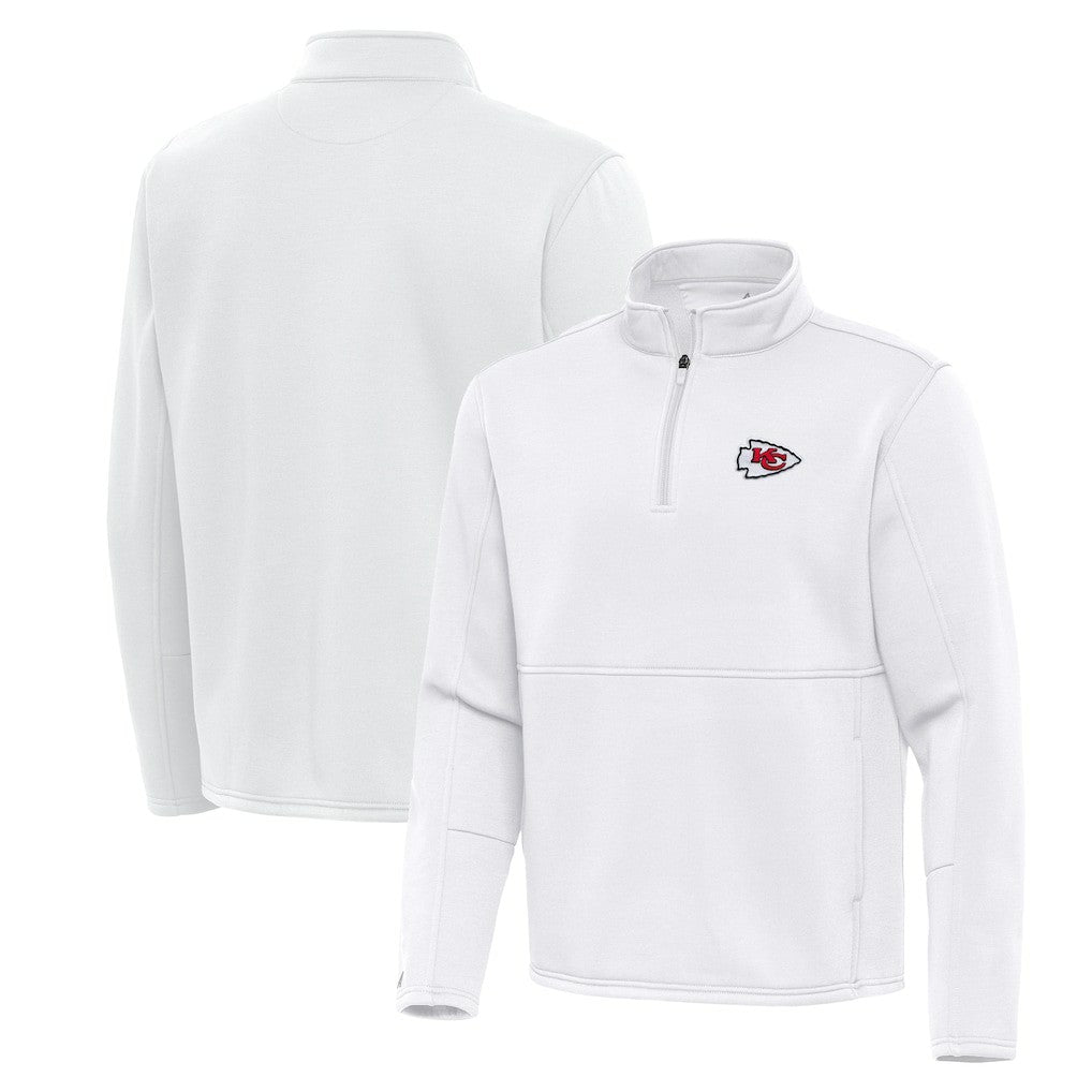Kansas City Chiefs  Antigua Twist Quarter-Zip Pullover Jacket