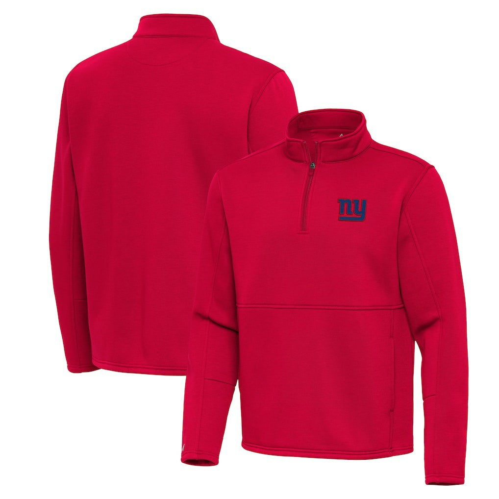 New York Giants  Antigua Twist Quarter-Zip Pullover Jacket