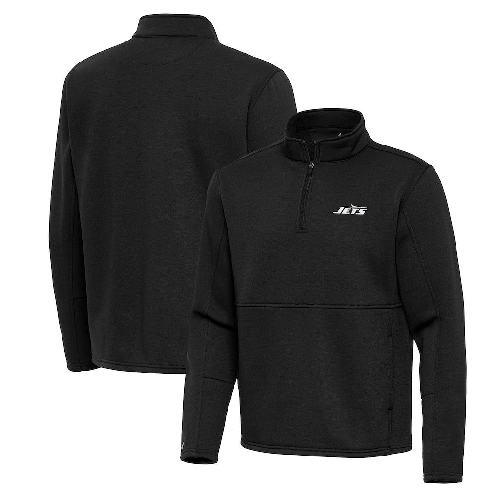 New York Jets  Antigua Twist Quarter-Zip Pullover Jacket