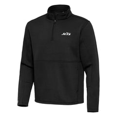 New York Jets  Antigua Twist Quarter-Zip Pullover Jacket