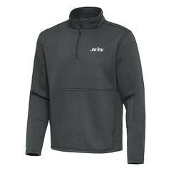 New York Jets  Antigua Twist Quarter-Zip Pullover Jacket