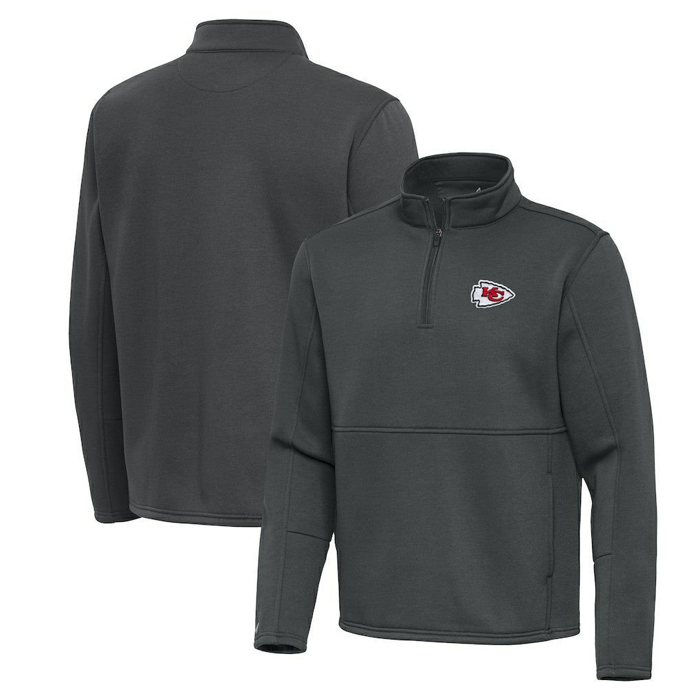 Kansas City Chiefs  Antigua Twist Quarter-Zip Pullover Jacket