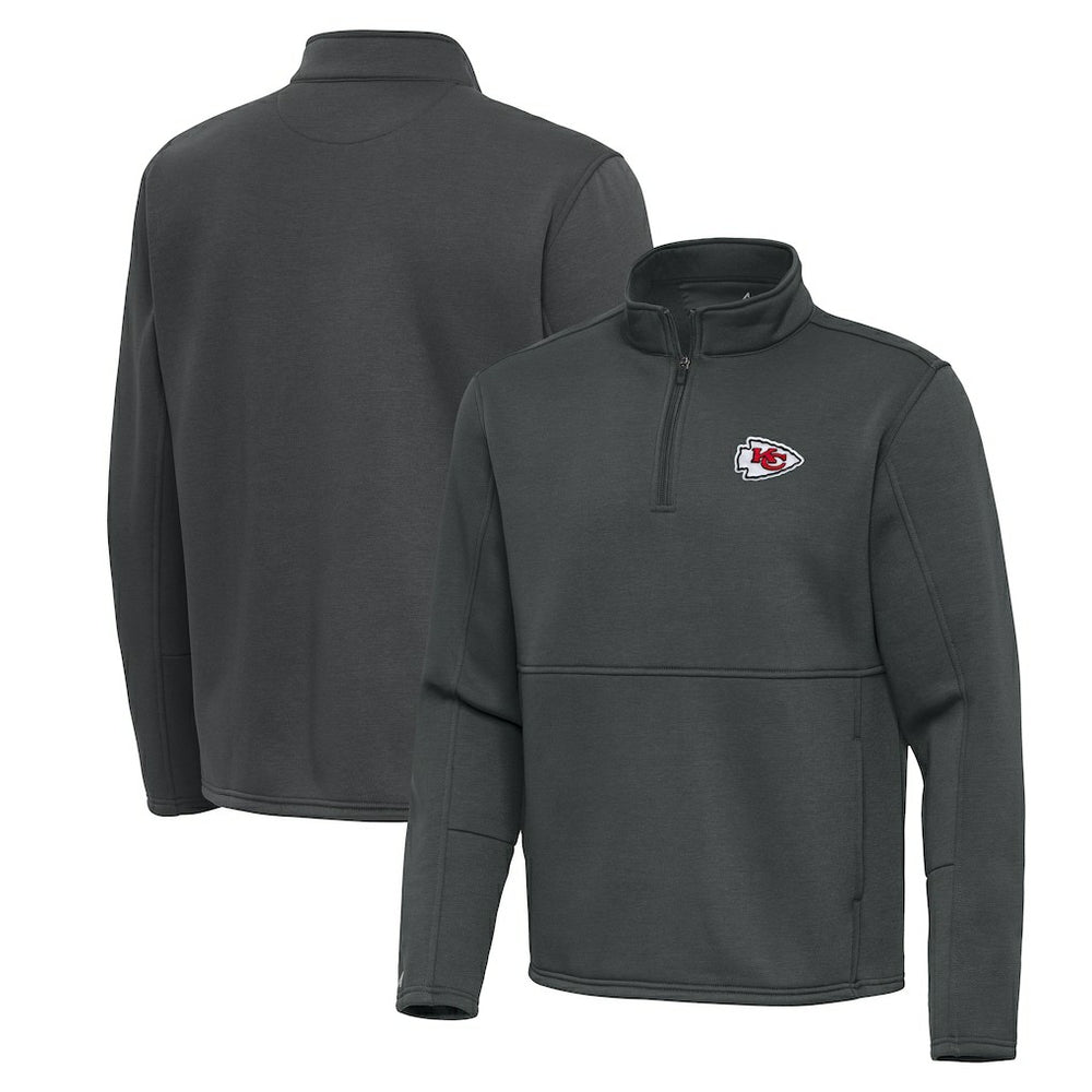 Kansas City Chiefs  Antigua Twist Quarter-Zip Pullover Jacket