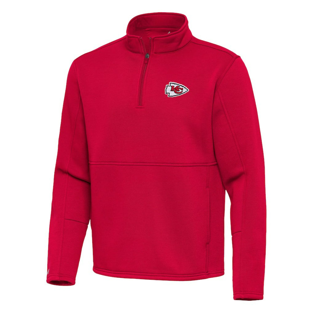 Kansas City Chiefs  Antigua Twist Quarter-Zip Pullover Jacket