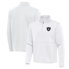 Las Vegas Raiders  Antigua Twist Quarter-Zip Pullover Jacket
