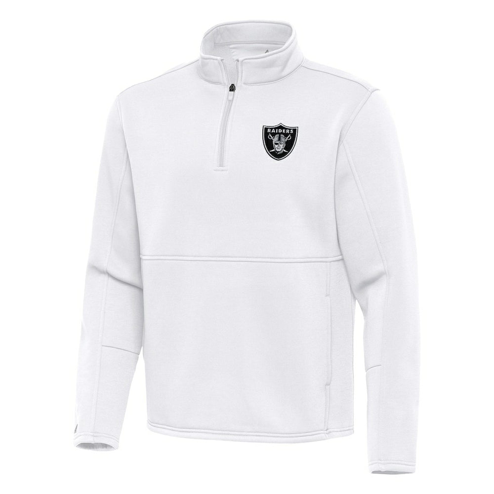 Las Vegas Raiders  Antigua Twist Quarter-Zip Pullover Jacket
