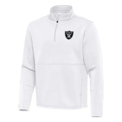 Las Vegas Raiders  Antigua Twist Quarter-Zip Pullover Jacket