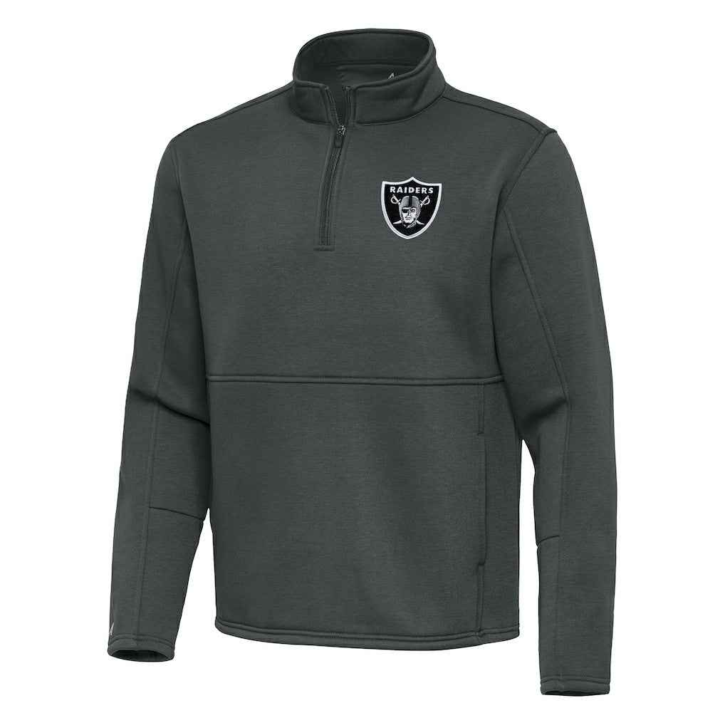 Las Vegas Raiders  Antigua Twist Quarter-Zip Pullover Jacket