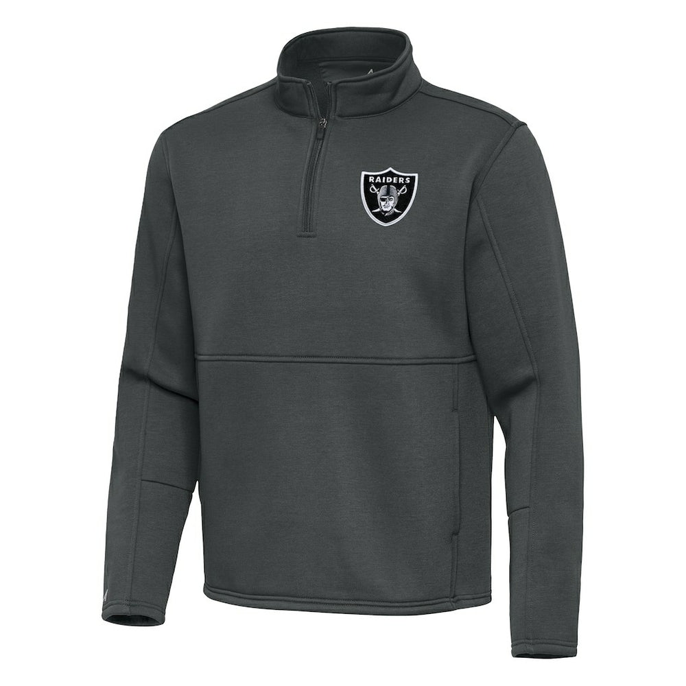 Las Vegas Raiders  Antigua Twist Quarter-Zip Pullover Jacket