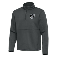 Las Vegas Raiders  Antigua Twist Quarter-Zip Pullover Jacket