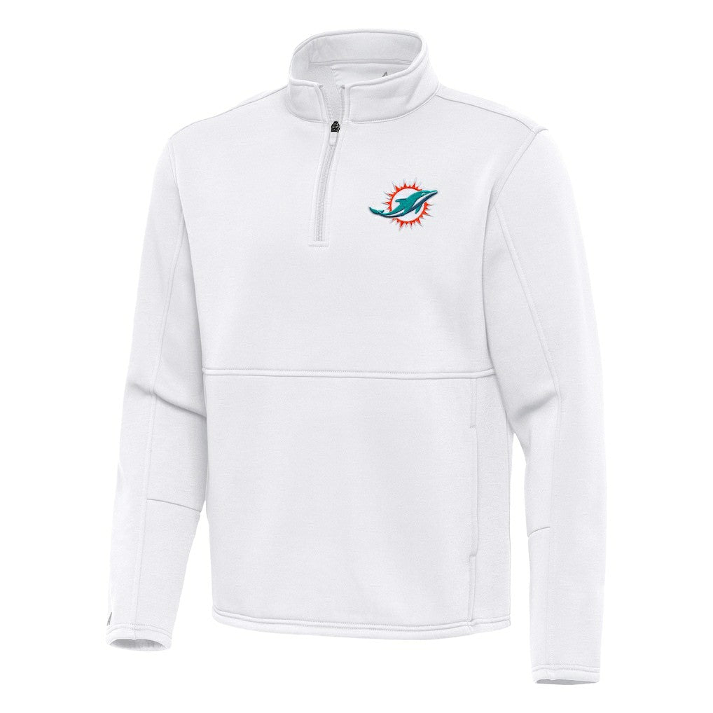 Miami Dolphins  Antigua Twist Quarter-Zip Pullover Jacket