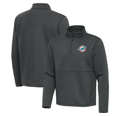 Miami Dolphins  Antigua Twist Quarter-Zip Pullover Jacket
