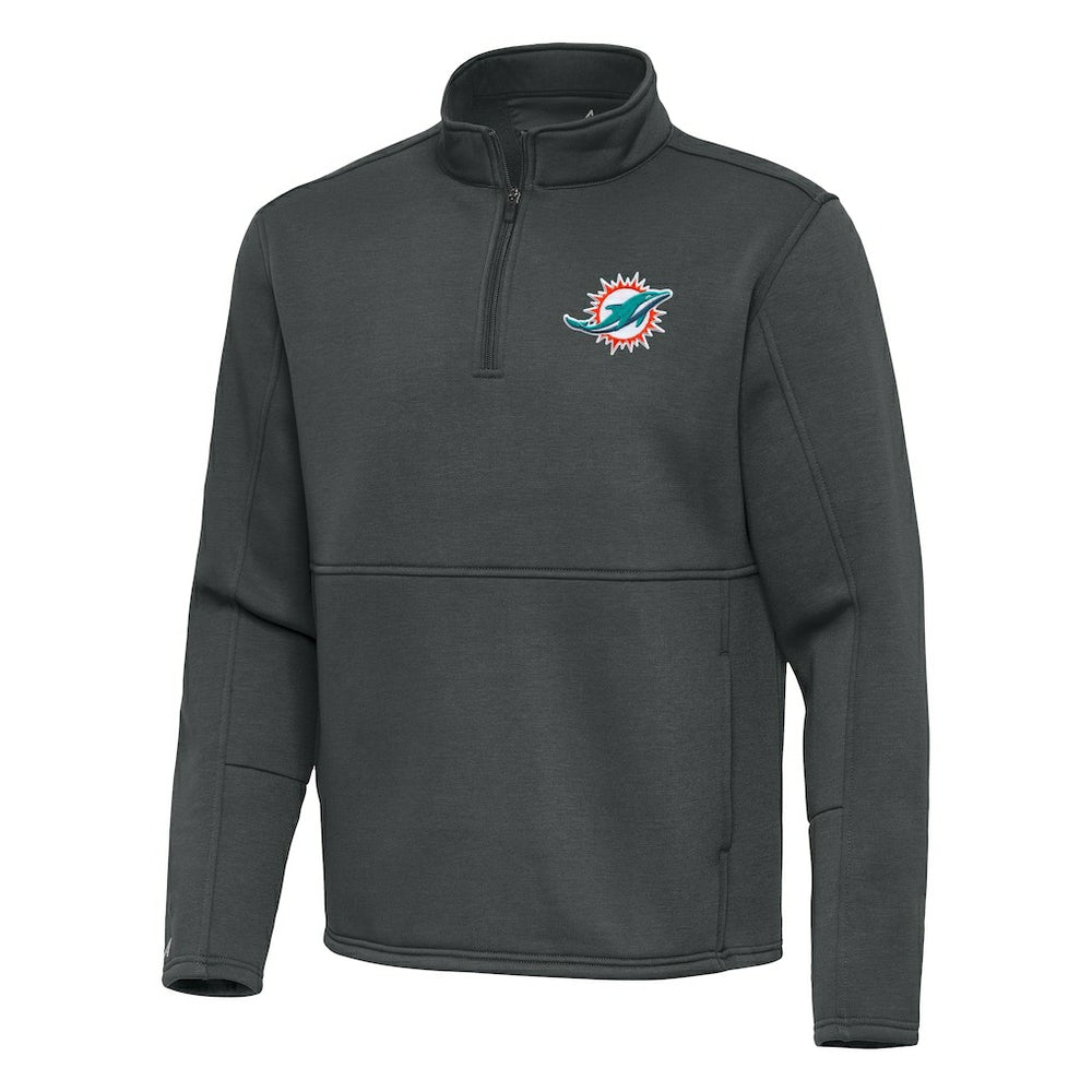 Miami Dolphins  Antigua Twist Quarter-Zip Pullover Jacket