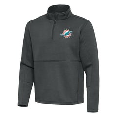 Miami Dolphins  Antigua Twist Quarter-Zip Pullover Jacket