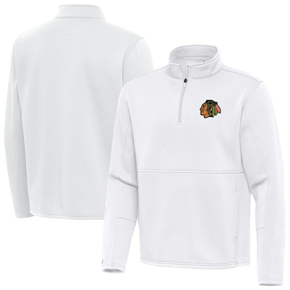 Chicago Blackhawks Antigua Twist Quarter-Zip Pullover Jacket Outlet