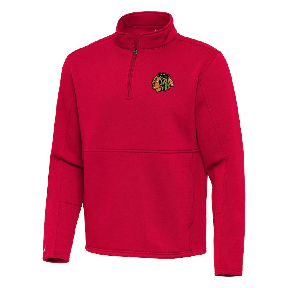 Chicago Blackhawks Antigua Twist Quarter-Zip Pullover Jacket Discount