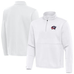 Columbus Blue Jackets Antigua Twist Quarter-Zip Pullover Jacket On Sale