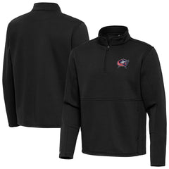 Columbus Blue Jackets Antigua Twist Quarter-Zip Pullover Jacket On Sale