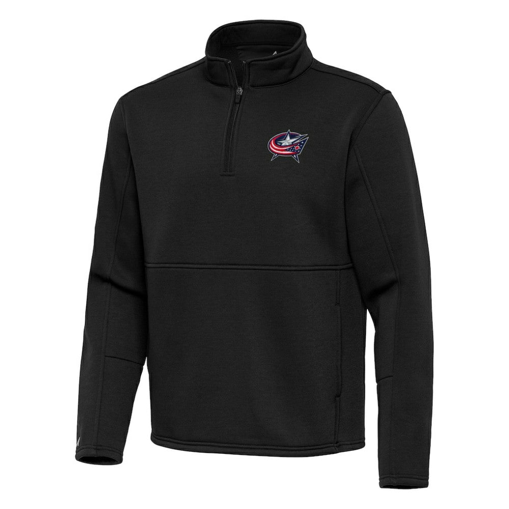 Columbus Blue Jackets Antigua Twist Quarter-Zip Pullover Jacket On Sale