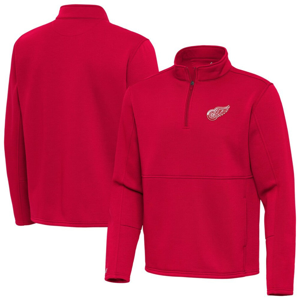 Detroit Red Wings Antigua Twist Quarter-Zip Pullover Jacket For Sale