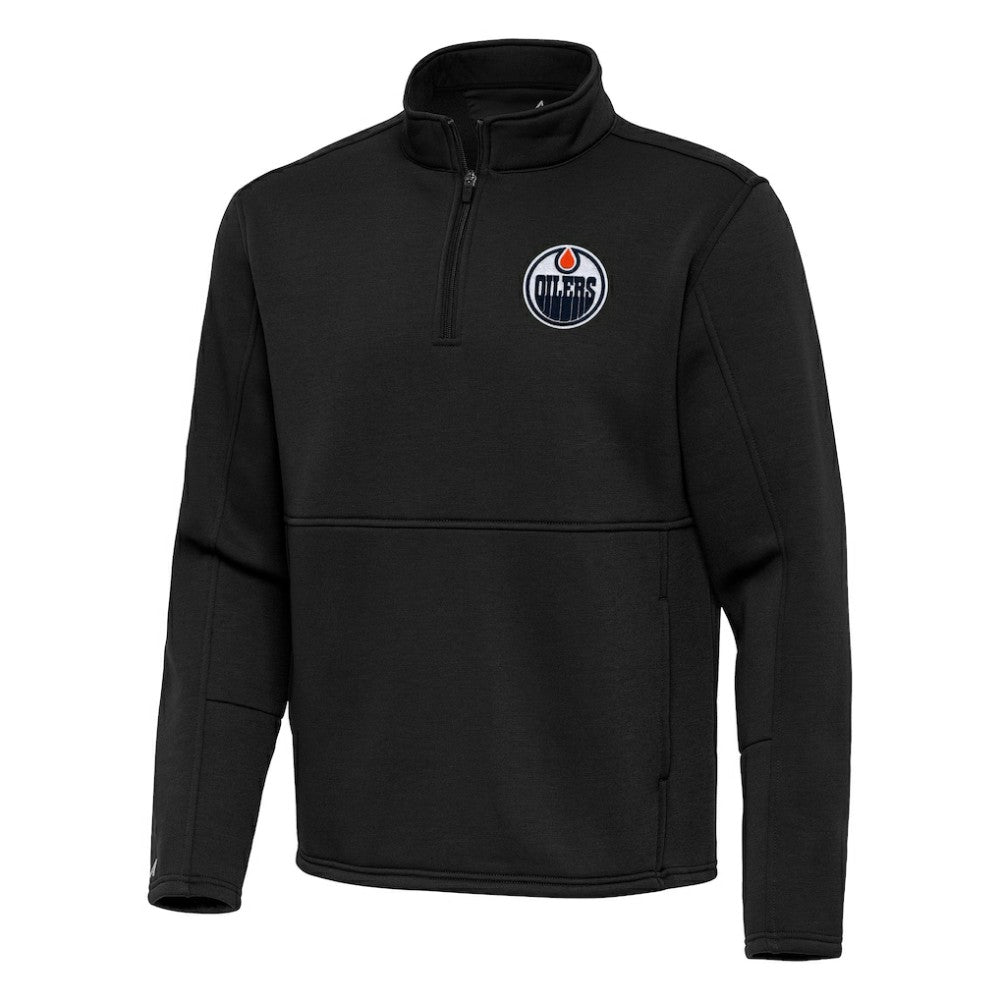Edmonton Oilers Antigua Twist Quarter-Zip Pullover Jacket On Sale