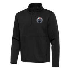 Edmonton Oilers Antigua Twist Quarter-Zip Pullover Jacket On Sale