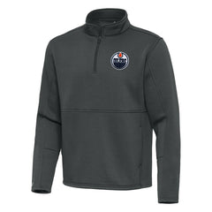 Edmonton Oilers Antigua Twist Quarter-Zip Pullover Jacket Discount