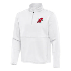 New Jersey Devils Antigua Twist Quarter-Zip Pullover Jacket For Sale