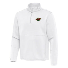 Minnesota Wild Antigua Twist Quarter-Zip Pullover Jacket For Sale