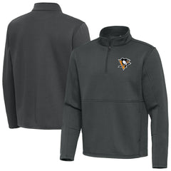 Pittsburgh Penguins Antigua Twist Quarter-Zip Pullover Jacket Discount
