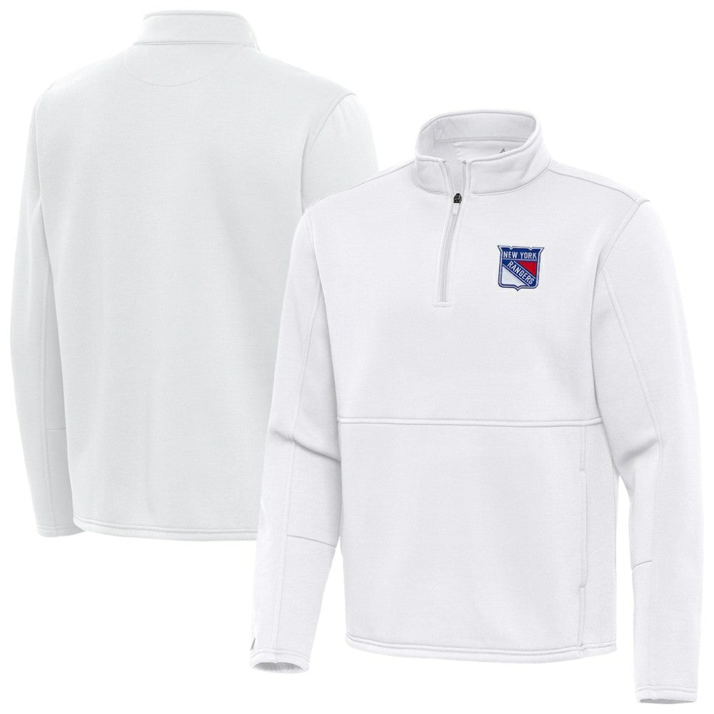 New York Rangers Antigua Twist Quarter-Zip Pullover Jacket On Sale