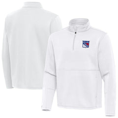 New York Rangers Antigua Twist Quarter-Zip Pullover Jacket On Sale
