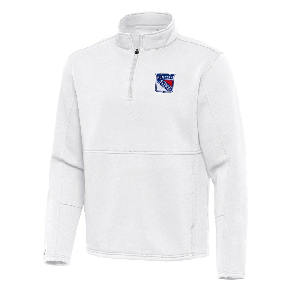 New York Rangers Antigua Twist Quarter-Zip Pullover Jacket On Sale