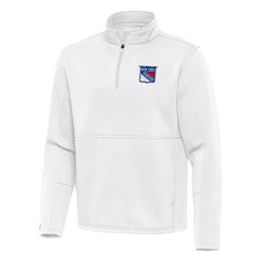 New York Rangers Antigua Twist Quarter-Zip Pullover Jacket On Sale
