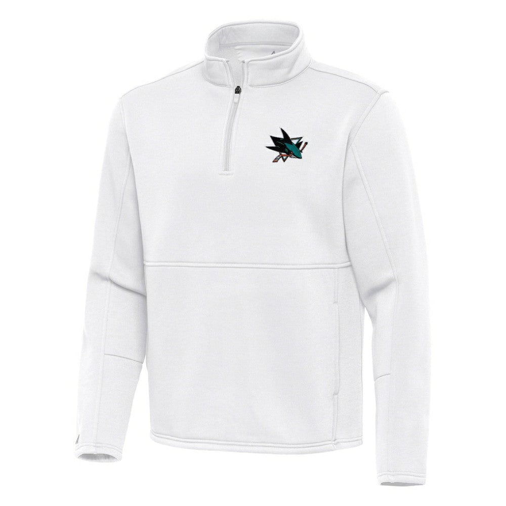 San Jose Sharks Antigua Twist Quarter-Zip Pullover Jacket For Sale