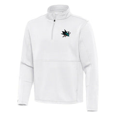 San Jose Sharks Antigua Twist Quarter-Zip Pullover Jacket For Sale
