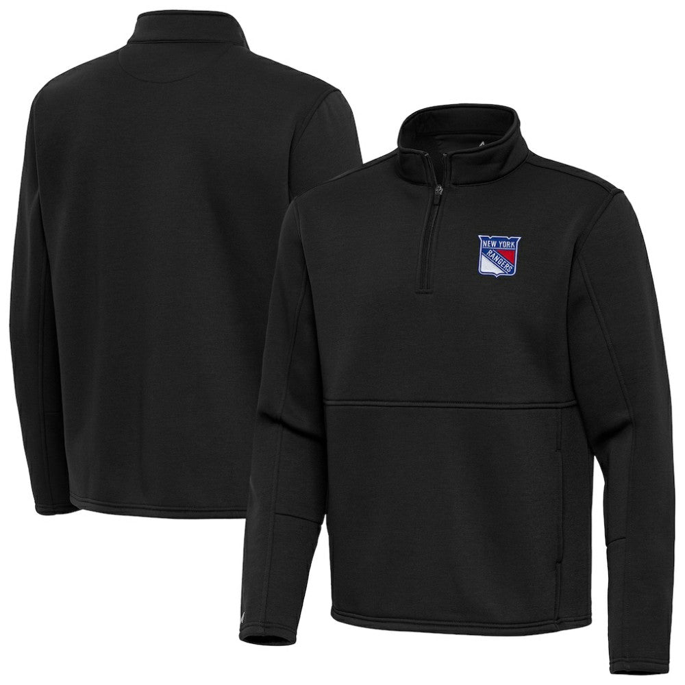 New York Rangers Antigua Twist Quarter-Zip Pullover Jacket Sale