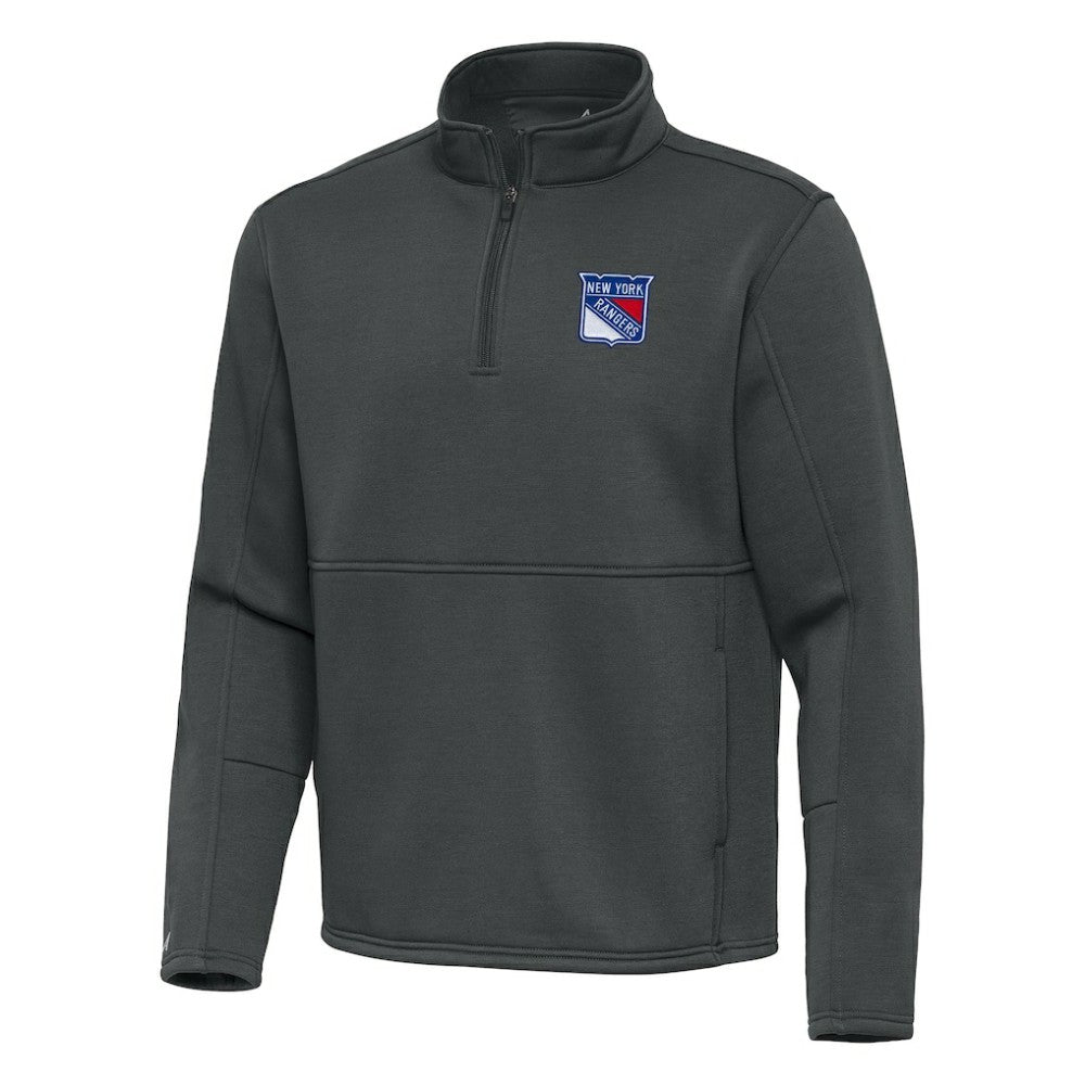 New York Rangers Antigua Twist Quarter-Zip Pullover Jacket Sale
