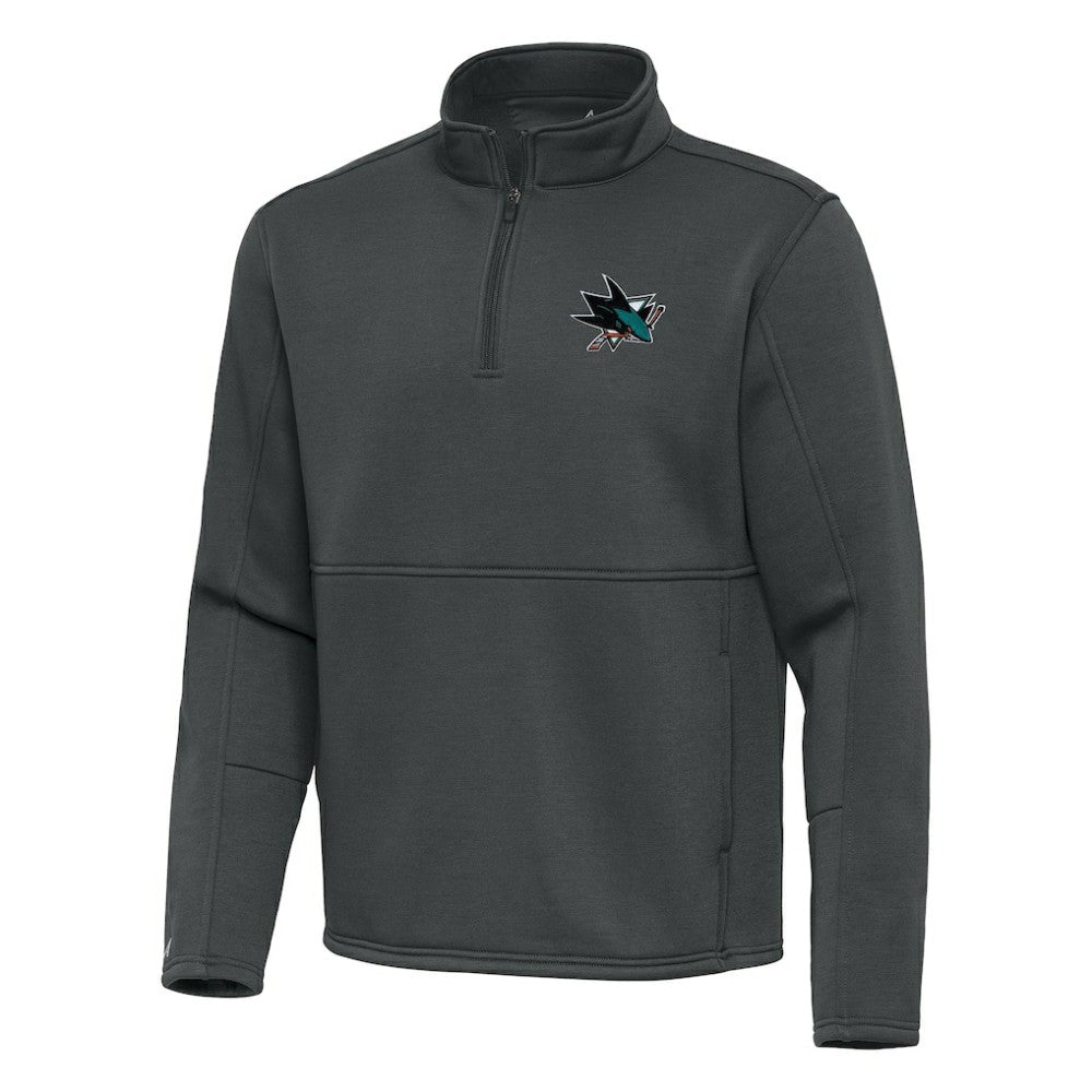 San Jose Sharks Antigua Twist Quarter-Zip Pullover Jacket Discount