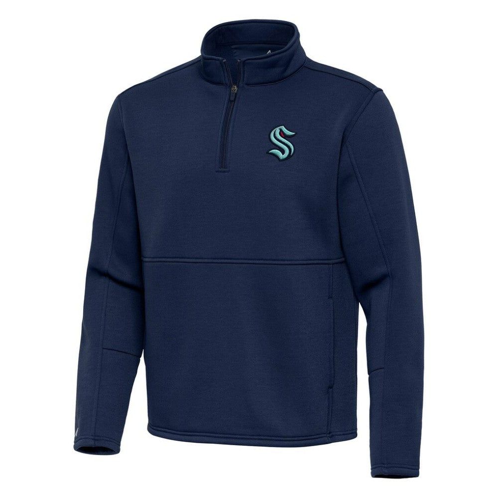 Seattle Kraken Antigua Twist Quarter-Zip Pullover Jacket Sale