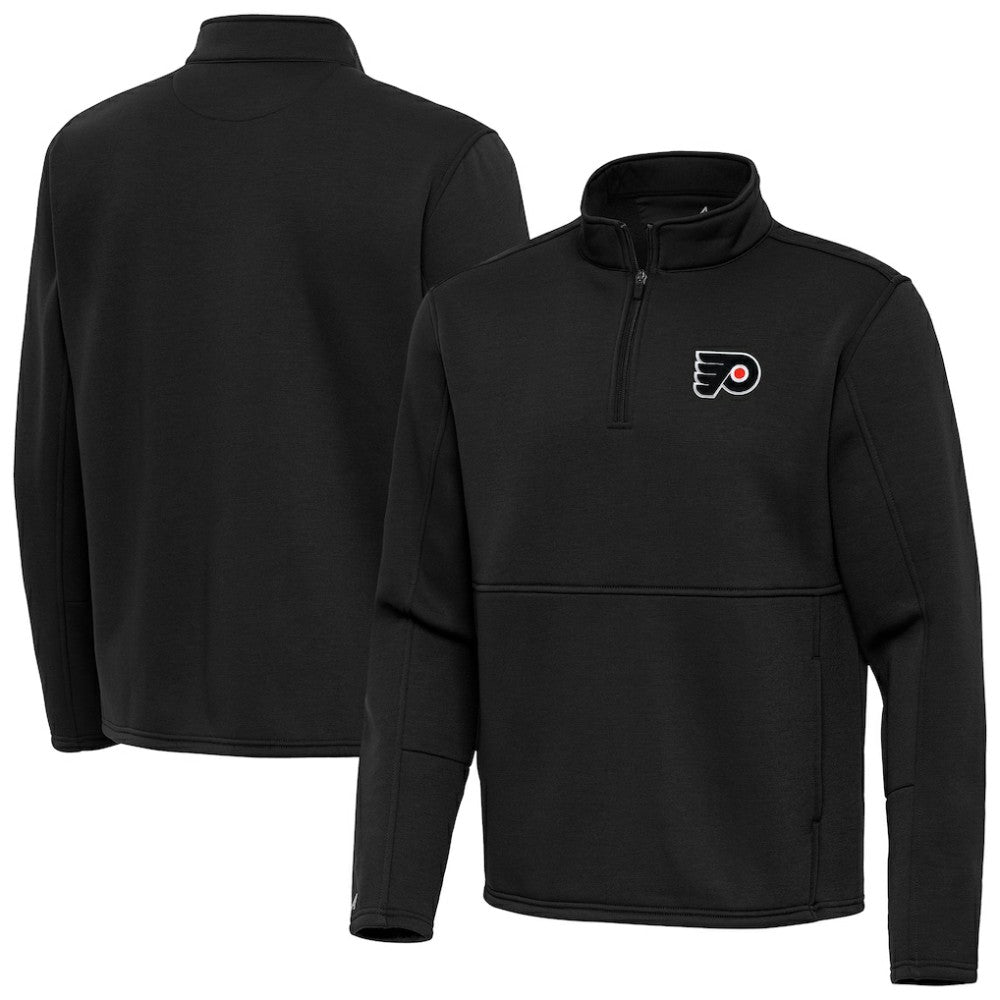 Philadelphia Flyers Antigua Twist Quarter-Zip Pullover Jacket For Sale
