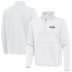 Washington Capitals Antigua Twist Quarter-Zip Pullover Jacket Discount